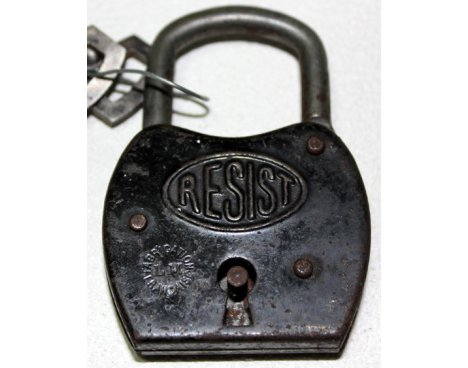 Cadenas "Resist" et ses 2 clés, ancien