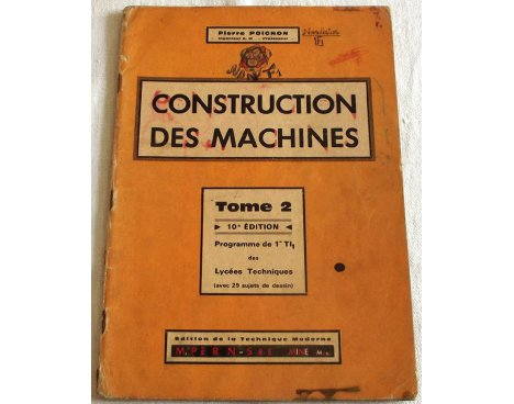 Construction des machines - Pierre Poignon
