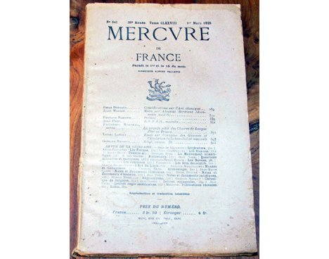 Mercure de France n° 641 - 1925