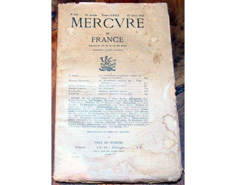 Mercure de France n° 644 - 1925