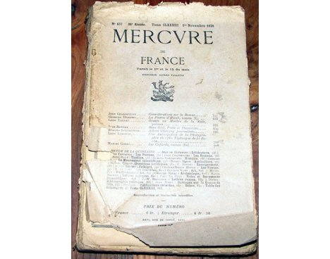 Mercure de France n° 657 - 1925