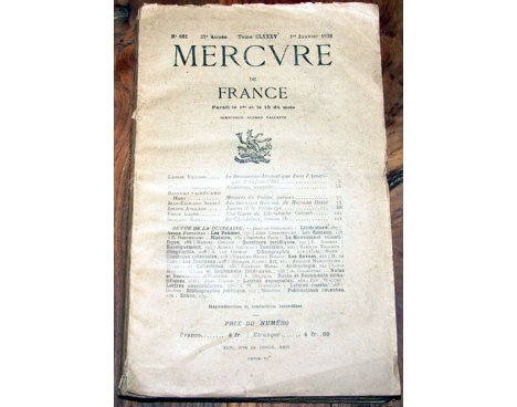 Mercure de France n° 661 - 1926