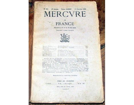 Mercure de France n° 663 - 1926