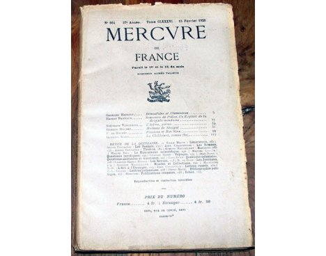 Mercure de France n° 664 - 1926
