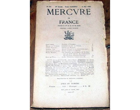 Mercure de France n° 670 - 1926