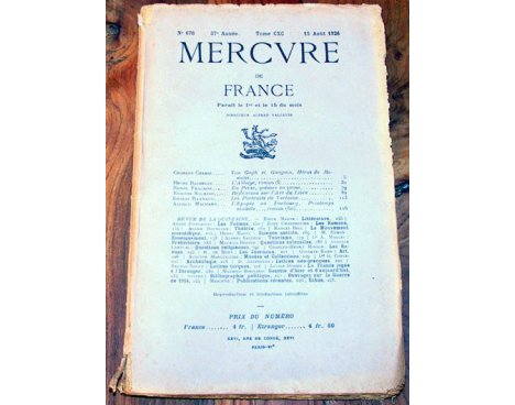 Mercure de France n° 676 - 1926