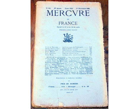 Mercure de France n° 681 - 1926