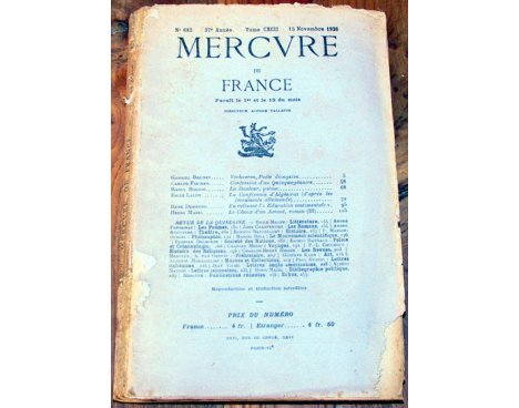 Mercure de France n° 682 - 1926