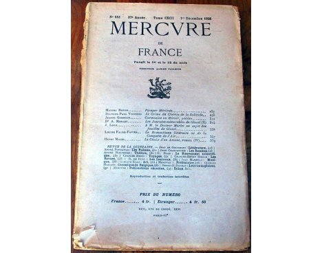 Mercure de France n° 683 - 1926