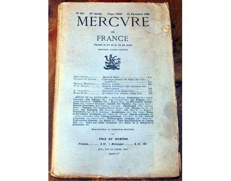 Mercure de France n° 684 - 1926