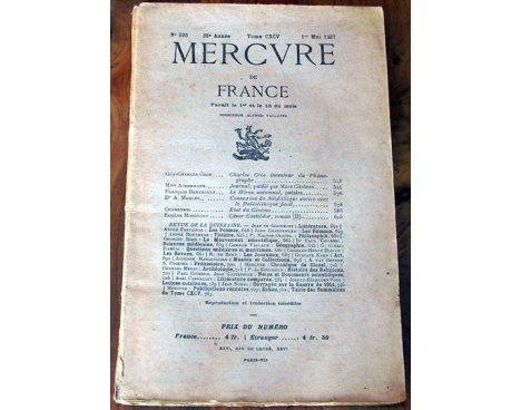 Mercure de France n° 693 - 1927