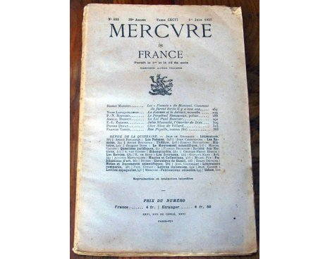 Mercure de France n° 695 - 1927