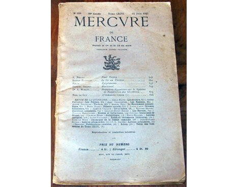 Mercure de France n° 696 - 1927