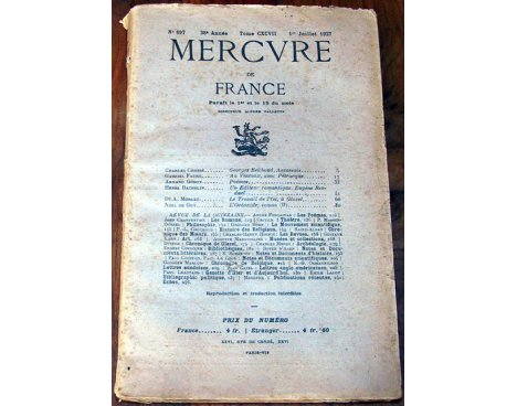 Mercure de France n° 697 - 1927