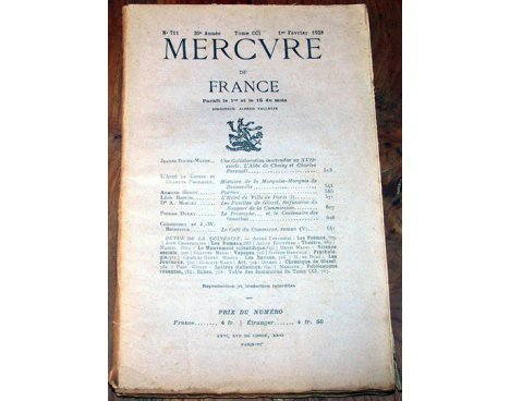 Mercure de France n° 711 - 1928