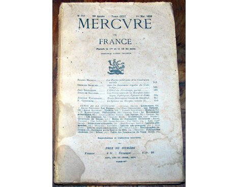 Mercure de France n° 717 - 1928