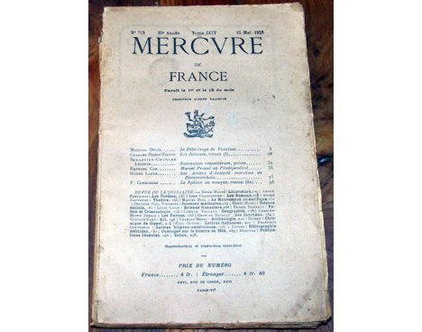 Mercure de France n° 718 - 1928