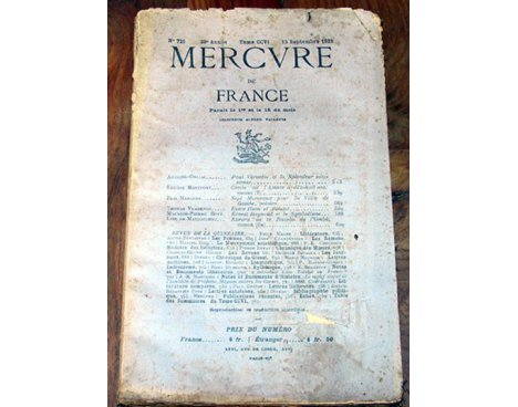 Mercure de France n° 726 - 1928