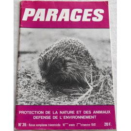 Revue Parages, Environnement - Ecologie, Nature -  n° 35, 1981