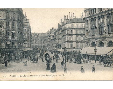 Paris - Rue du Hâvre et Gare Saint-Lazare