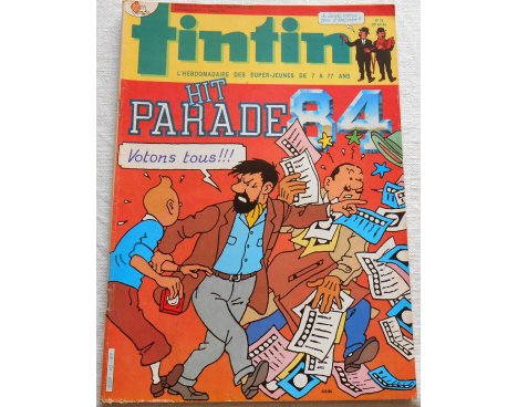 Tintin, hebdomadaire n° 452 du 8 Mai 1984