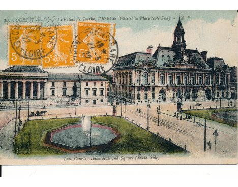 Tours - Le Palais de Justice, l'Hôtel de Ville...