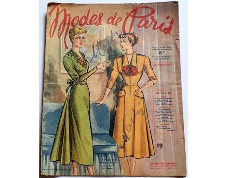 Revue Modes de Paris n° 116, 4 mars 1949