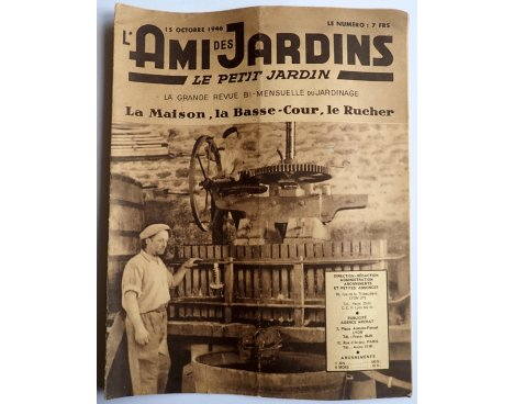 Revue L'Ami des Jardins du 15 octobre 1946