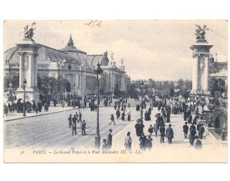 Paris - Le Grand Palais et le Pont Alexandre III