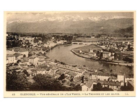 Grenoble - Vue générale de l'Ile Verte