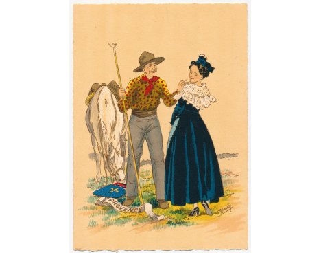 Carte postale illustrée - E. Naudy - Provence