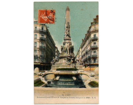 Lyon - Monument Carnot (œuvre de Gauquié et Naudin) inauguré en 1900