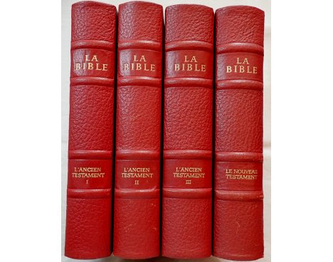 La Bible - L'ancien Testament en 3 volumes et le Nouveau Testament - Edy Legrand, François Amiot, Robert Tamissier, 1949/1950