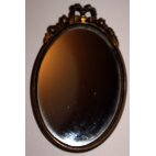 Miroir ovale doré, ancien